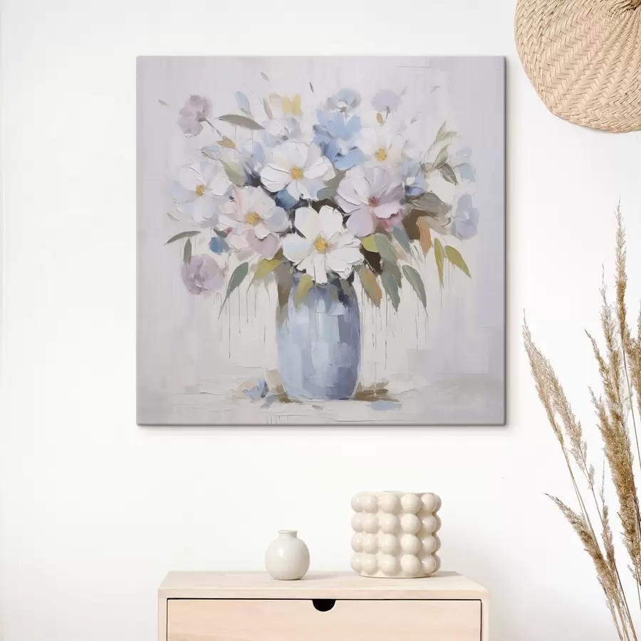 Wandbilder Blumen in einer Vase – Imitationsgemälde s46714