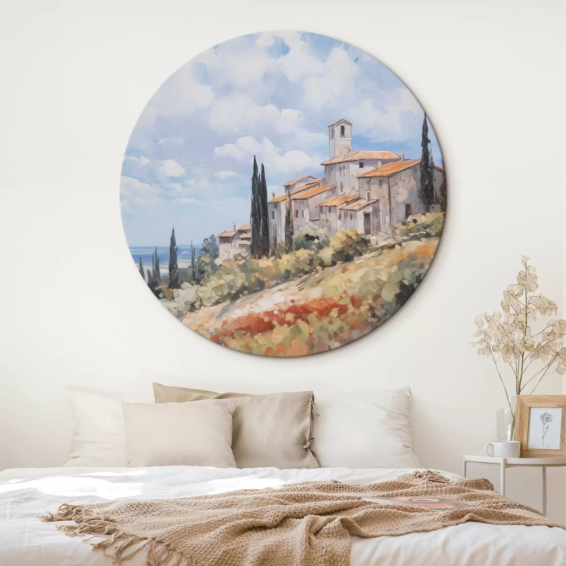 Wandbilder Imitation einer ländlichen Landschaft in der Malerei r46716