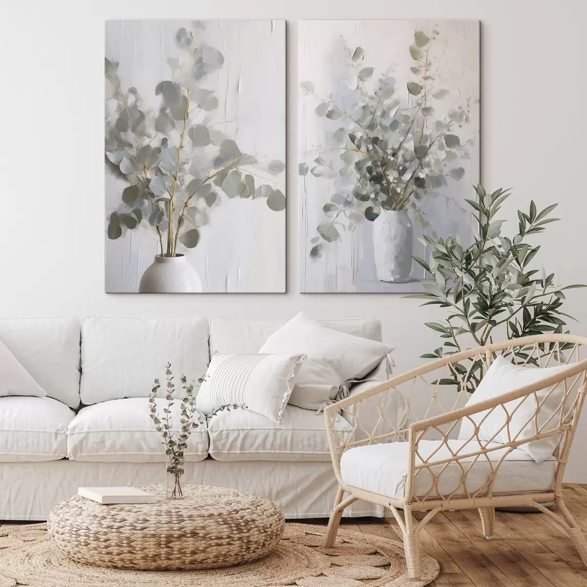 Wandbilder Zweige in einer Vase – Imitationsgemälde m01020