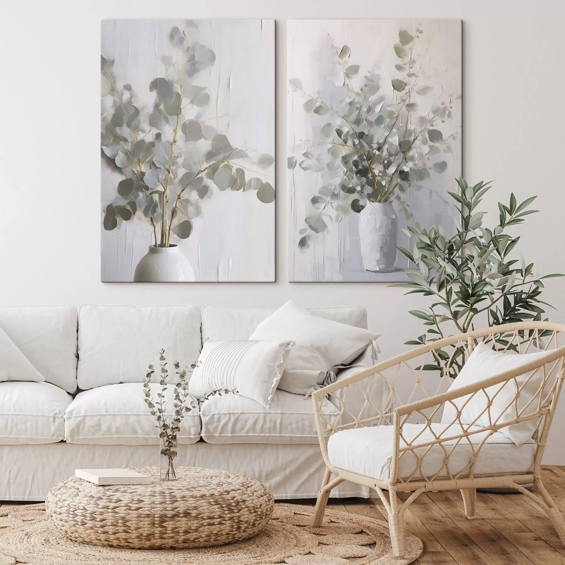 Wandbilder Zweige in einer Vase – Imitationsgemälde m01020