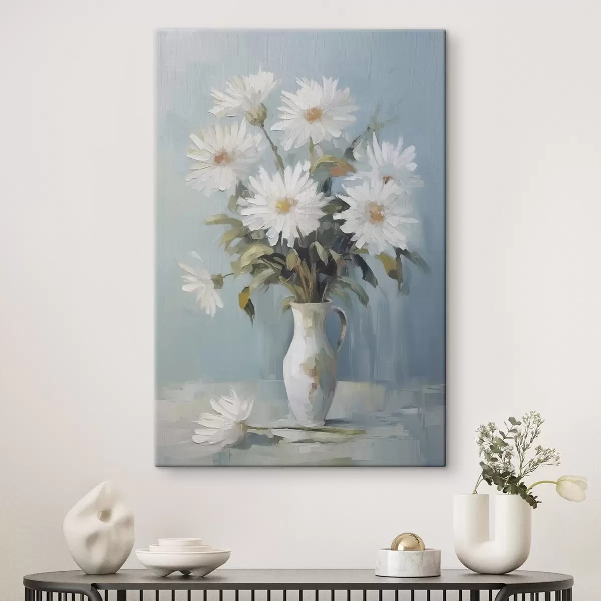 Wandbilder Blumen in einer Vase – Imitationsgemälde s46743