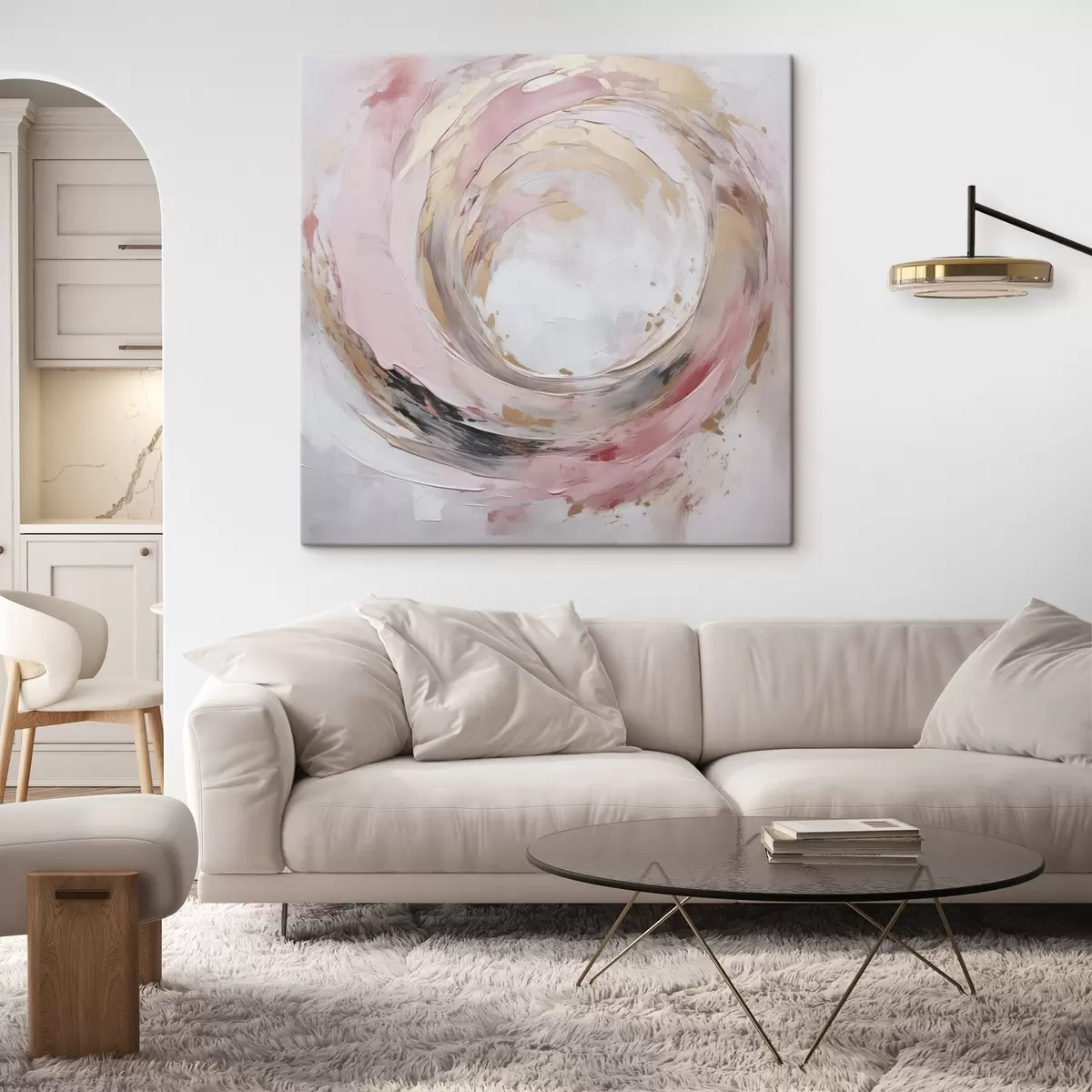 Wandbilder Wirbelwind, Gemäldeimitation s46744