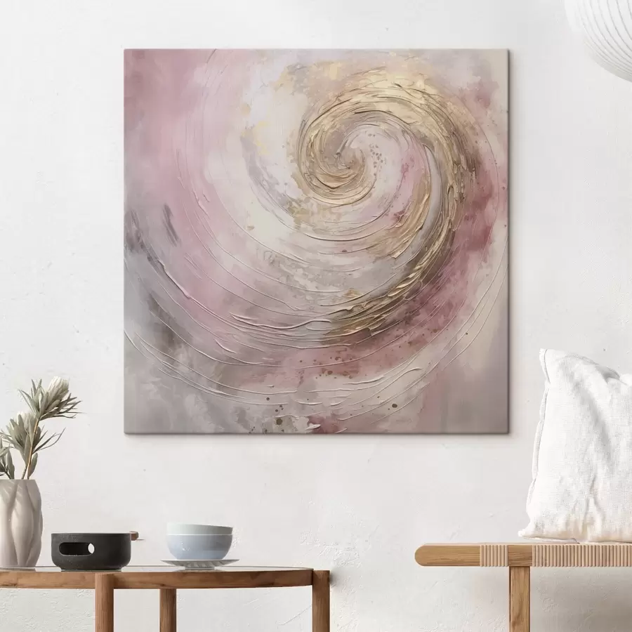 Wandbilder Abstrakter Wirbel, Gemäldeimitation s46745