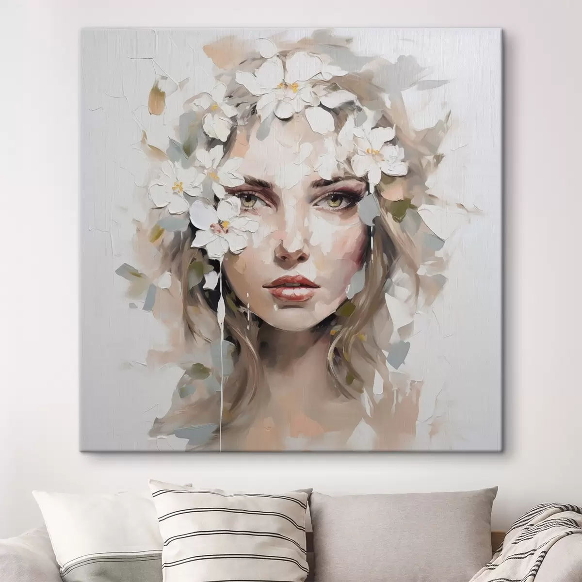 Wandbilder Abstraktes Porträt Nachahmung der Malerei s46749