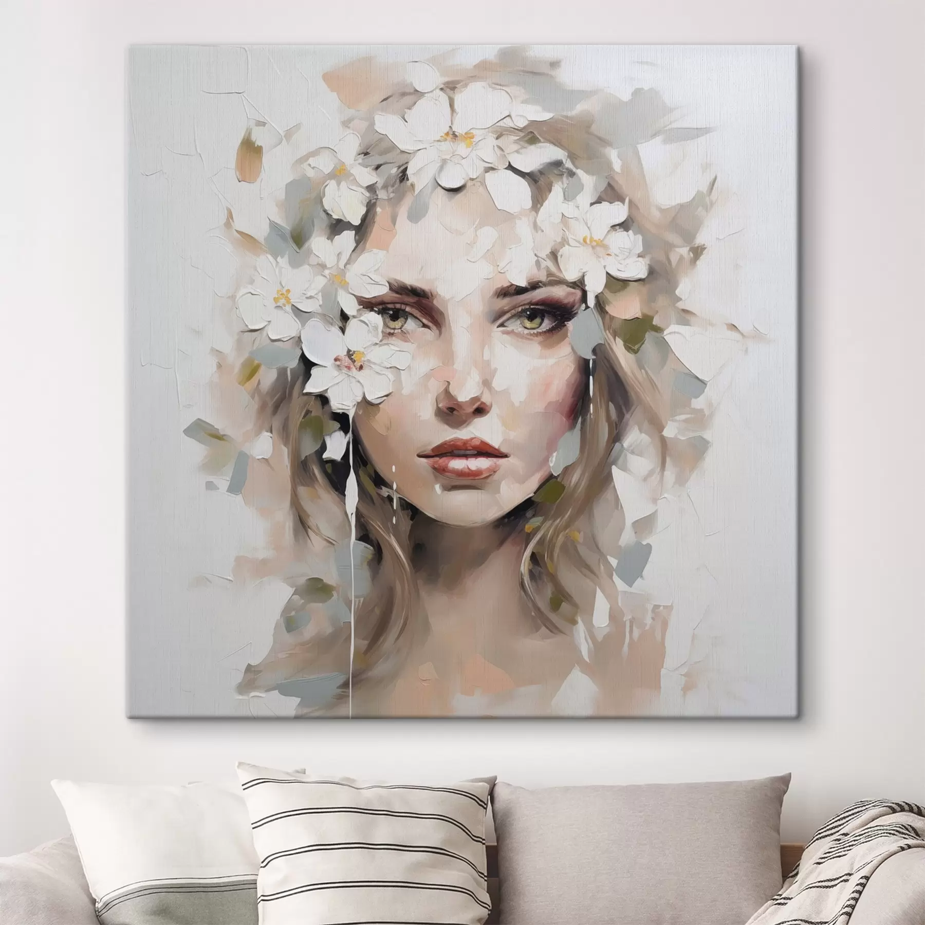 Wandbilder Abstraktes Porträt Nachahmung der Malerei s46749