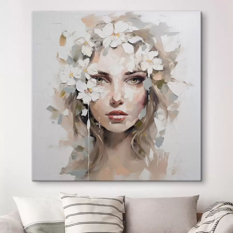 Wandbilder Abstraktes Porträt Nachahmung der Malerei s46749