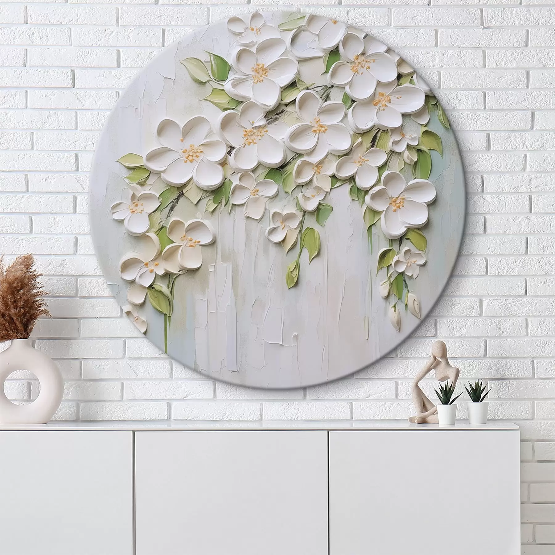 Wandbilder Abstrakte Blumenimitation einer Malerei r46755