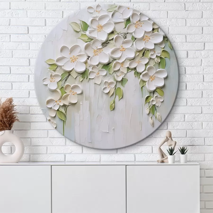 Wandbilder Abstrakte Blumenimitation einer Malerei r46755