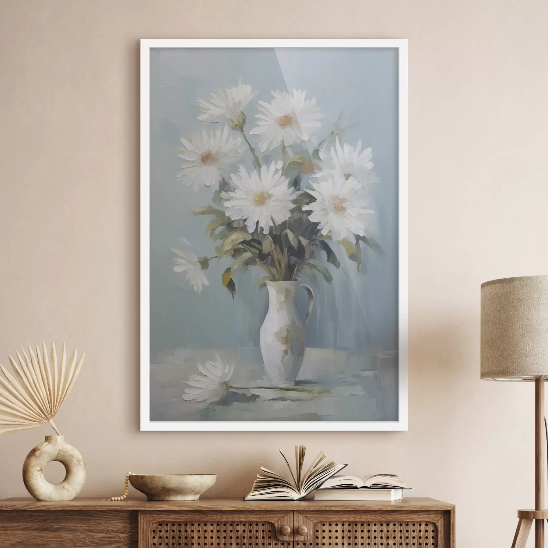 Fototapete Blumen in einer Vase – Imitationsgemälde f46743