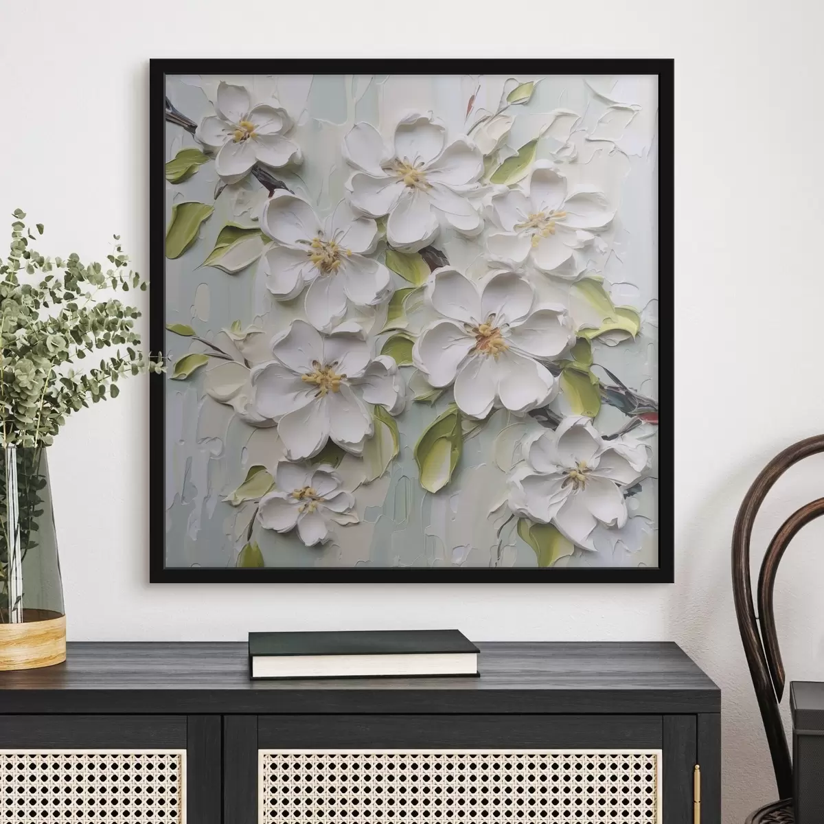 Poster Blumen Nachahmung Malerei f46754