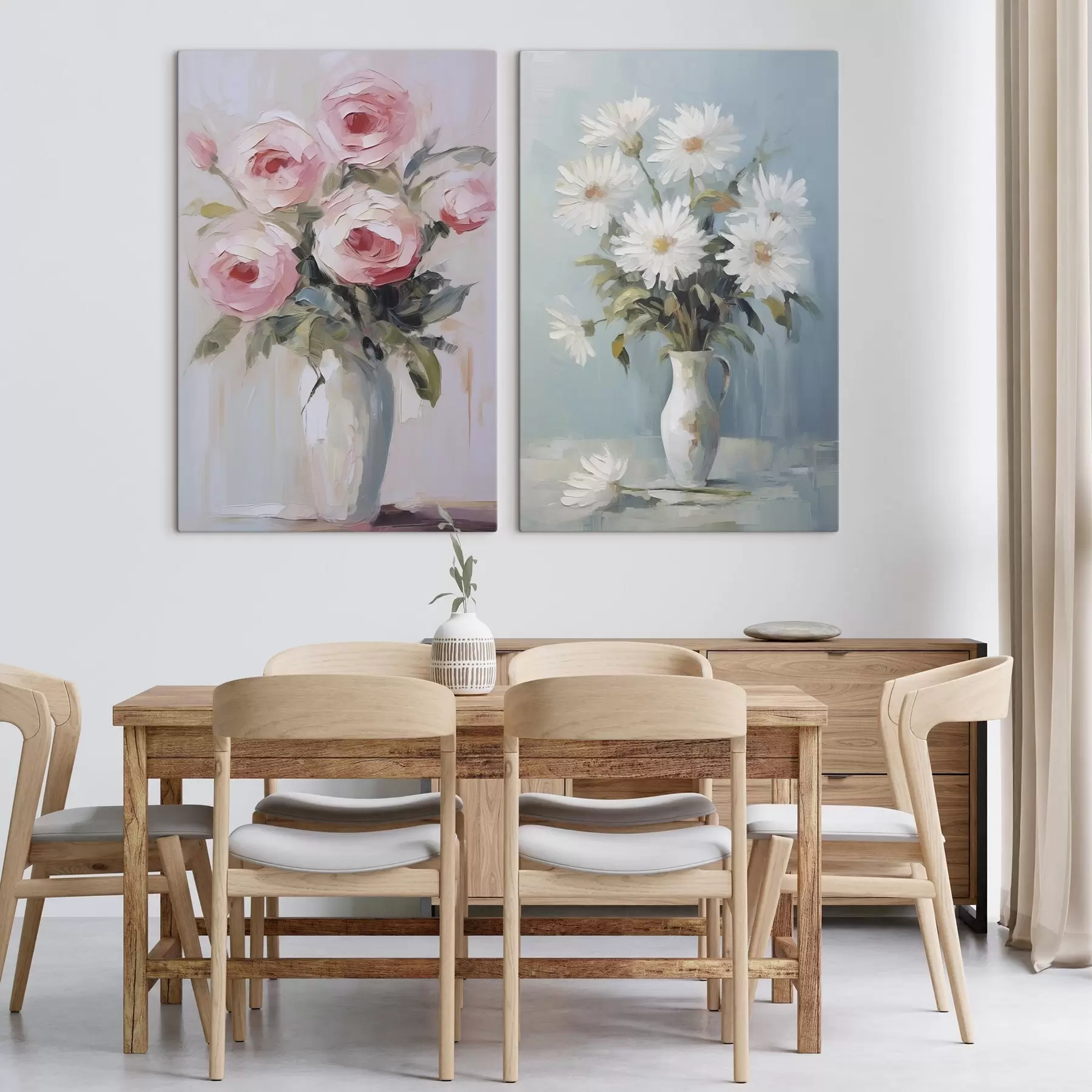 Wandbilder Blumen in einer Vase – Imitationsgemälde m01027