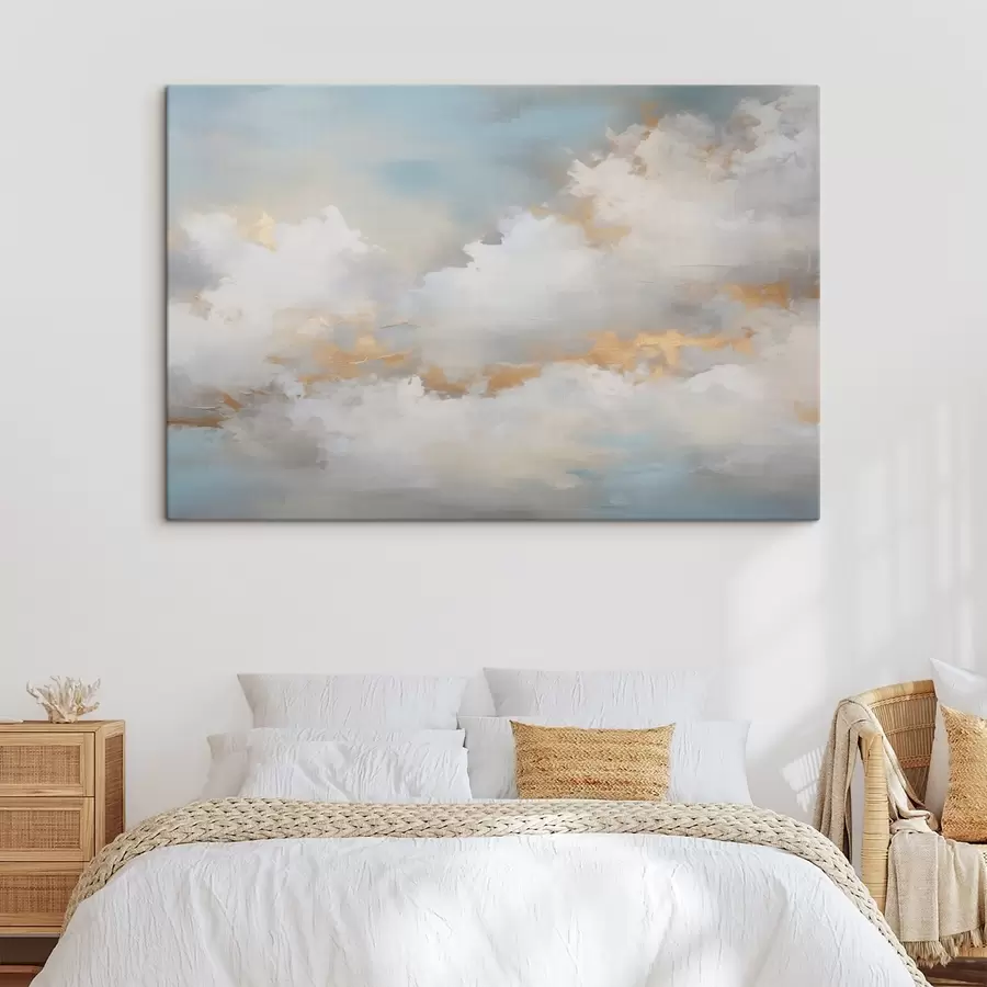 Wandbilder Himmel und Wolken imitieren Malerei s46760