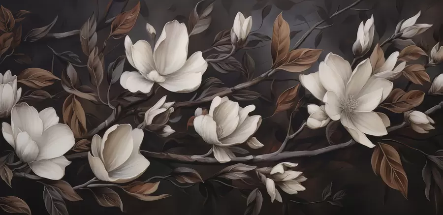 Fototapete Eleganter Ast w04950