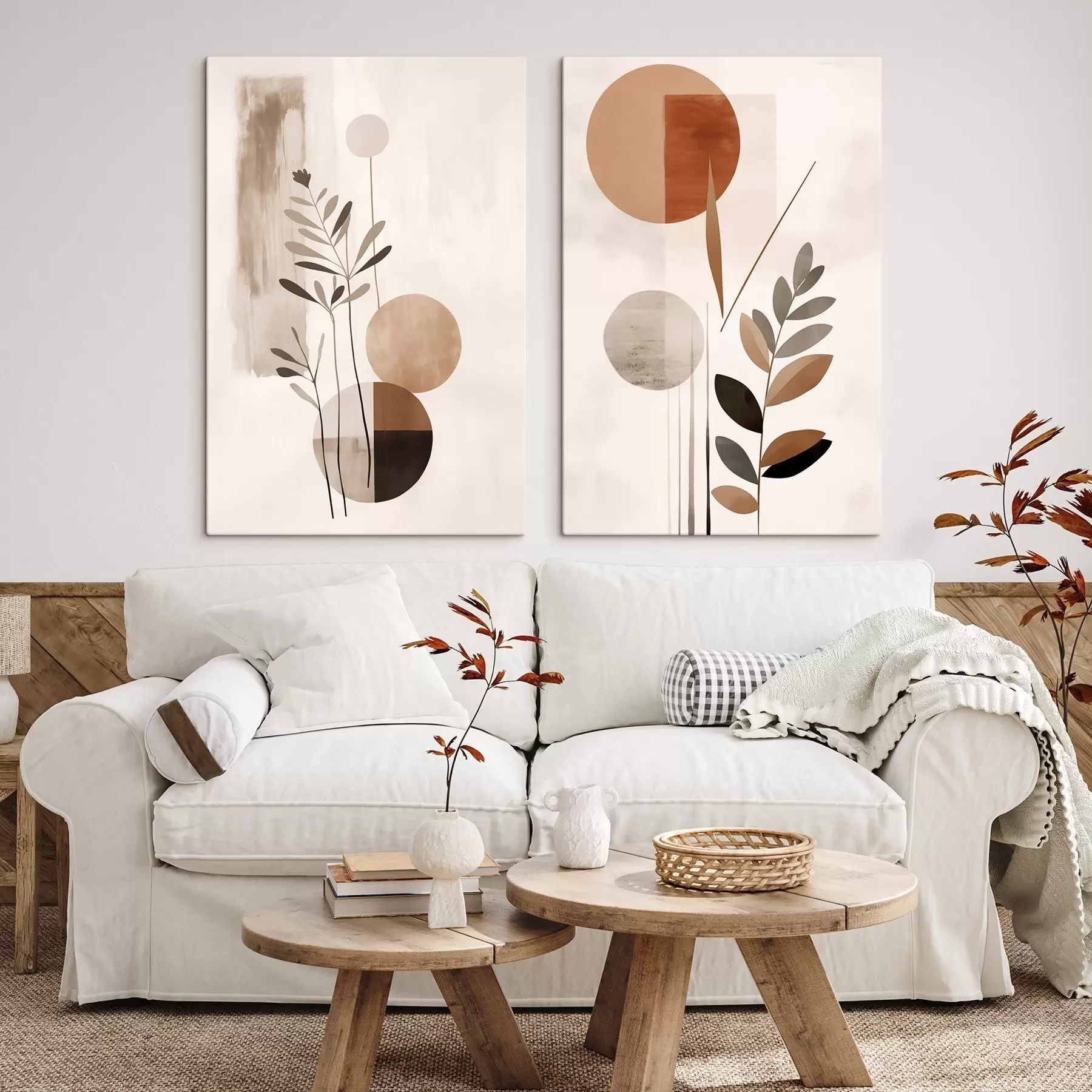 Wandbilder Abstraktionen mit Pflanzen m01036