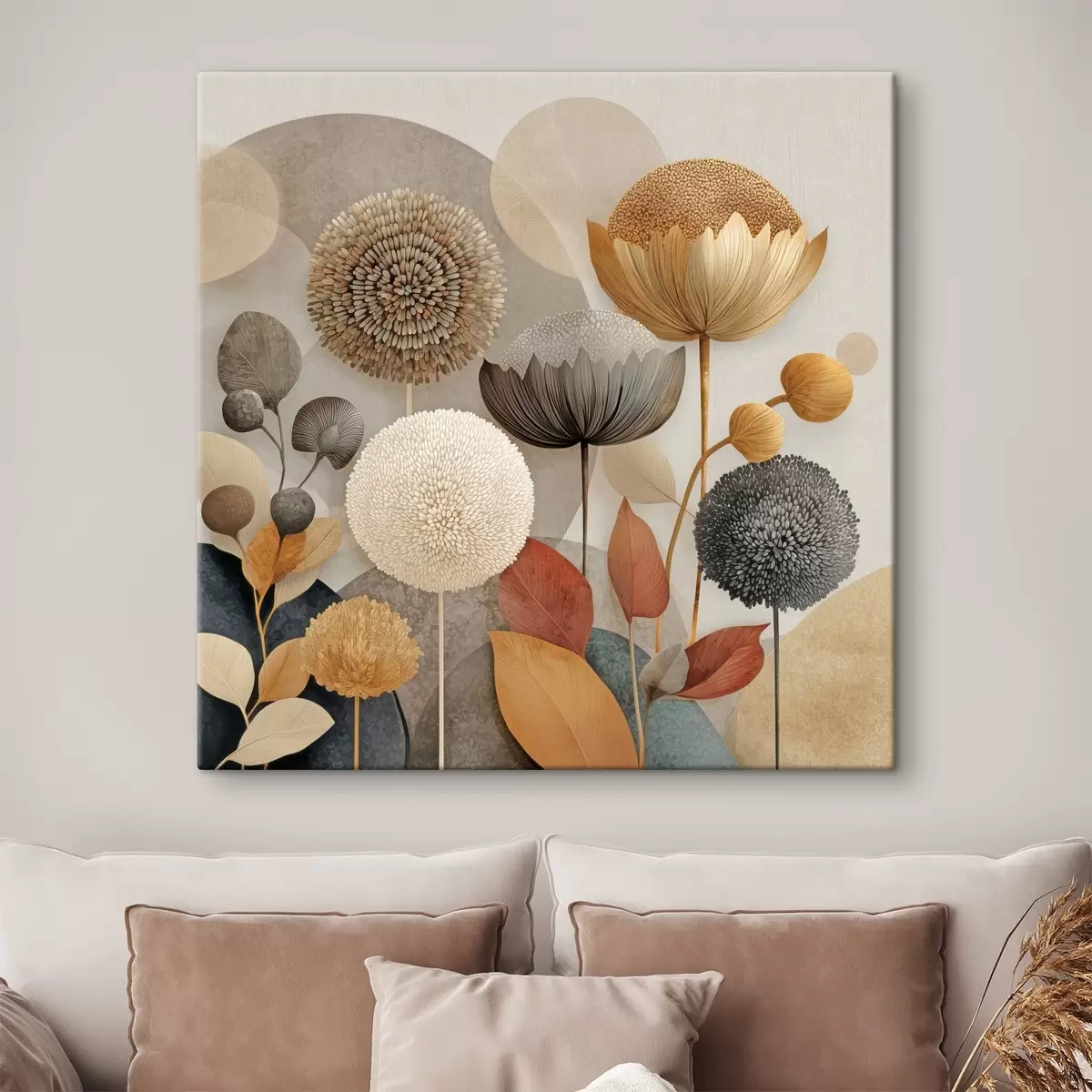 Wandbilder Abstrakte Blumen s46788