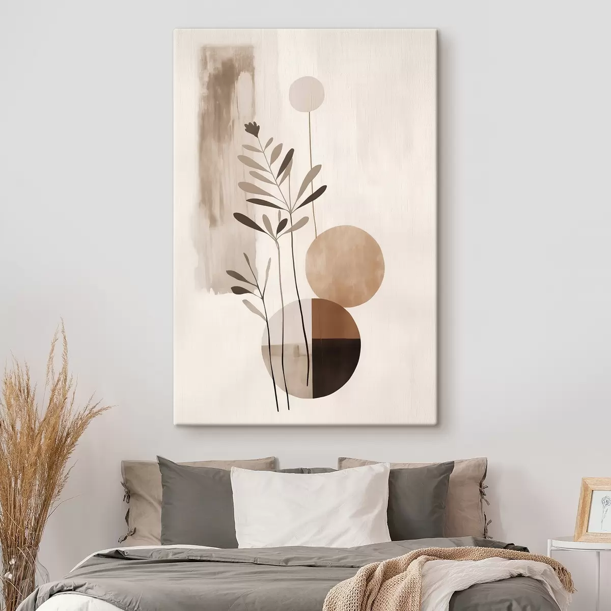 Wandbilder Abstraktion mit einer Pflanze s46782