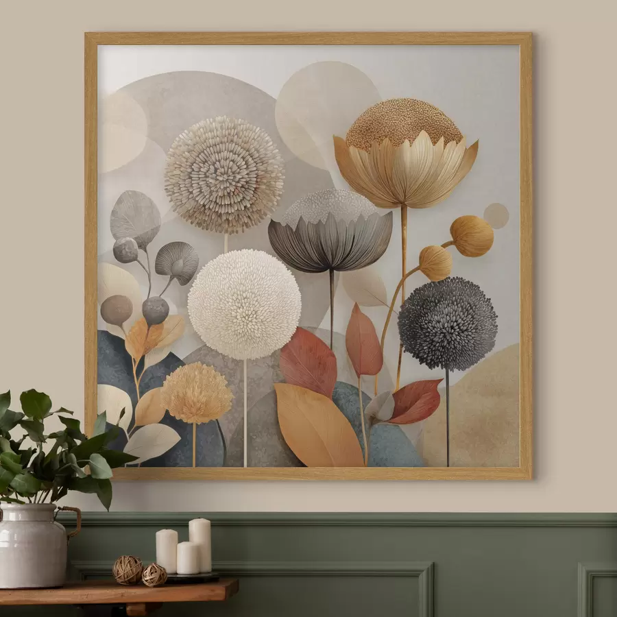 Fototapete Abstrakte Blumen f46788