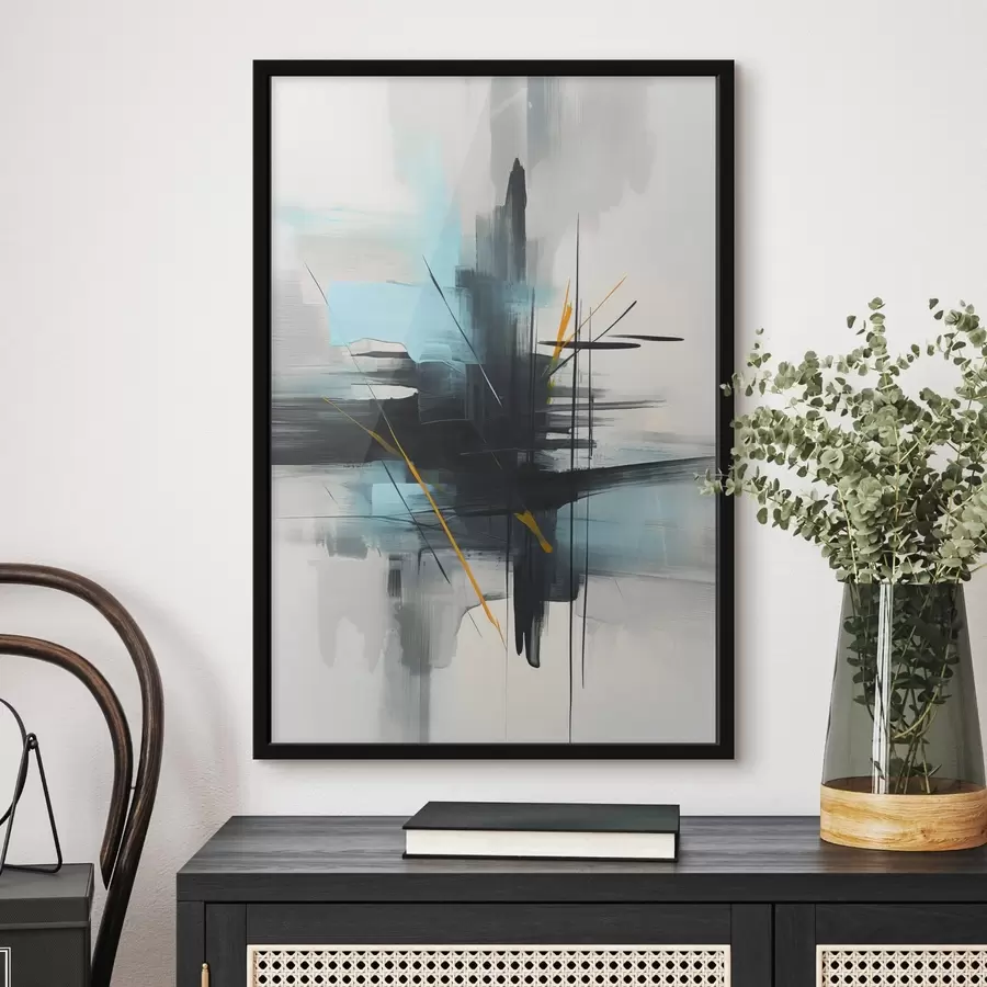 Fototapete Abstraktion mit Imitation von Spritzern und Pinselstrichen f46789