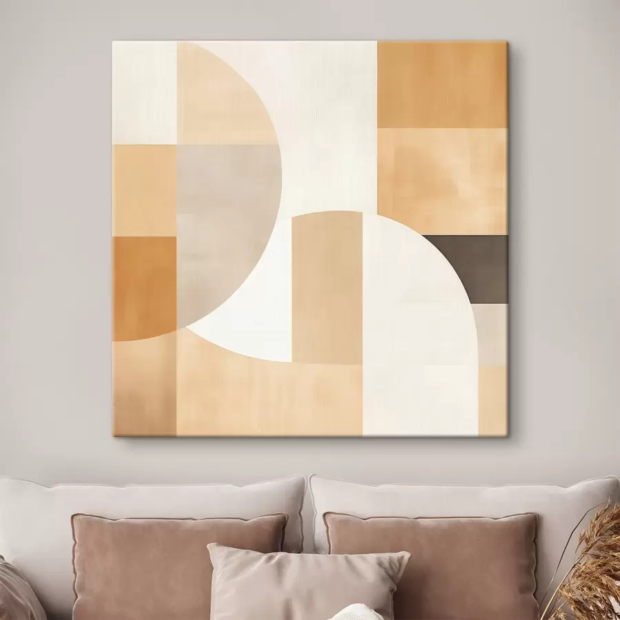 Wandbilder Dekorative Hügel in künstlerischem Stil s46651