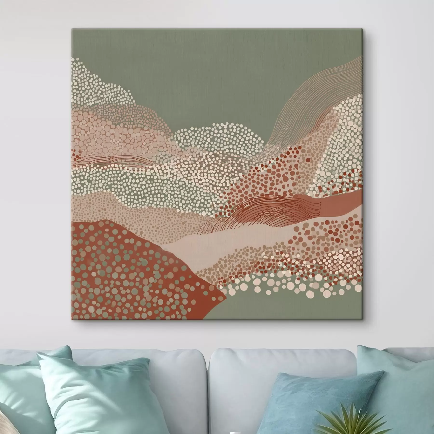 Wandbilder Landschaft in einer stilisierten Interpretation s46652