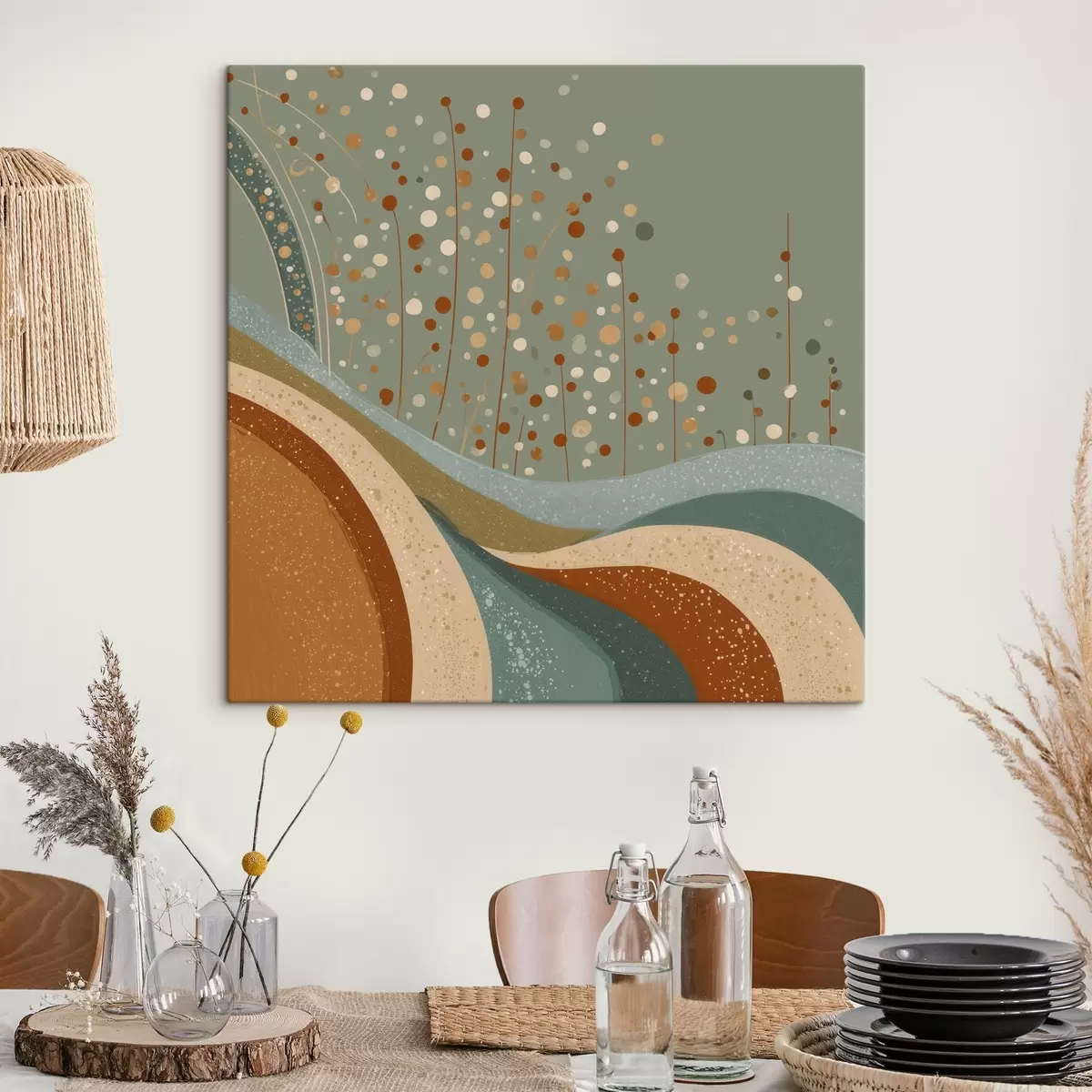 Wandbilder Komposition mit dekorativen kleinen Elementen s46653