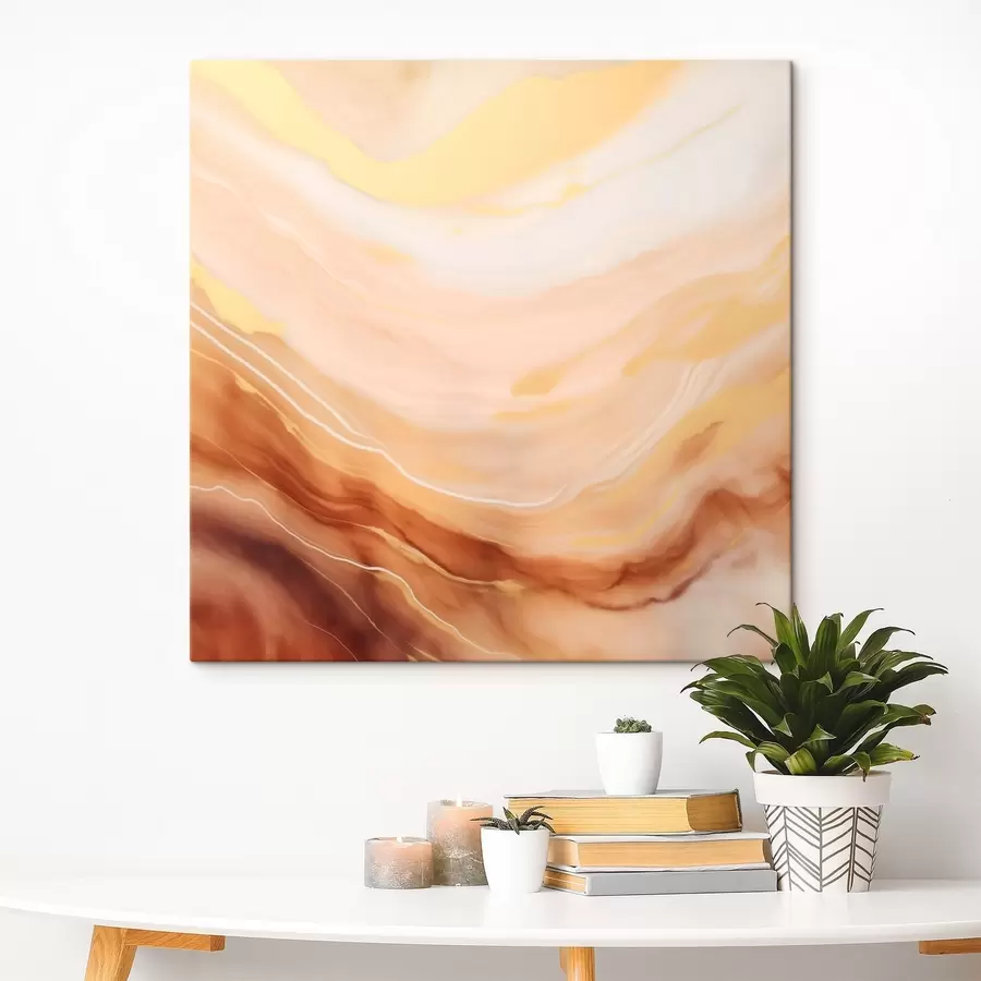 Wandbilder Abstraktion in Pastelltönen mit natürlichen Formen s46660