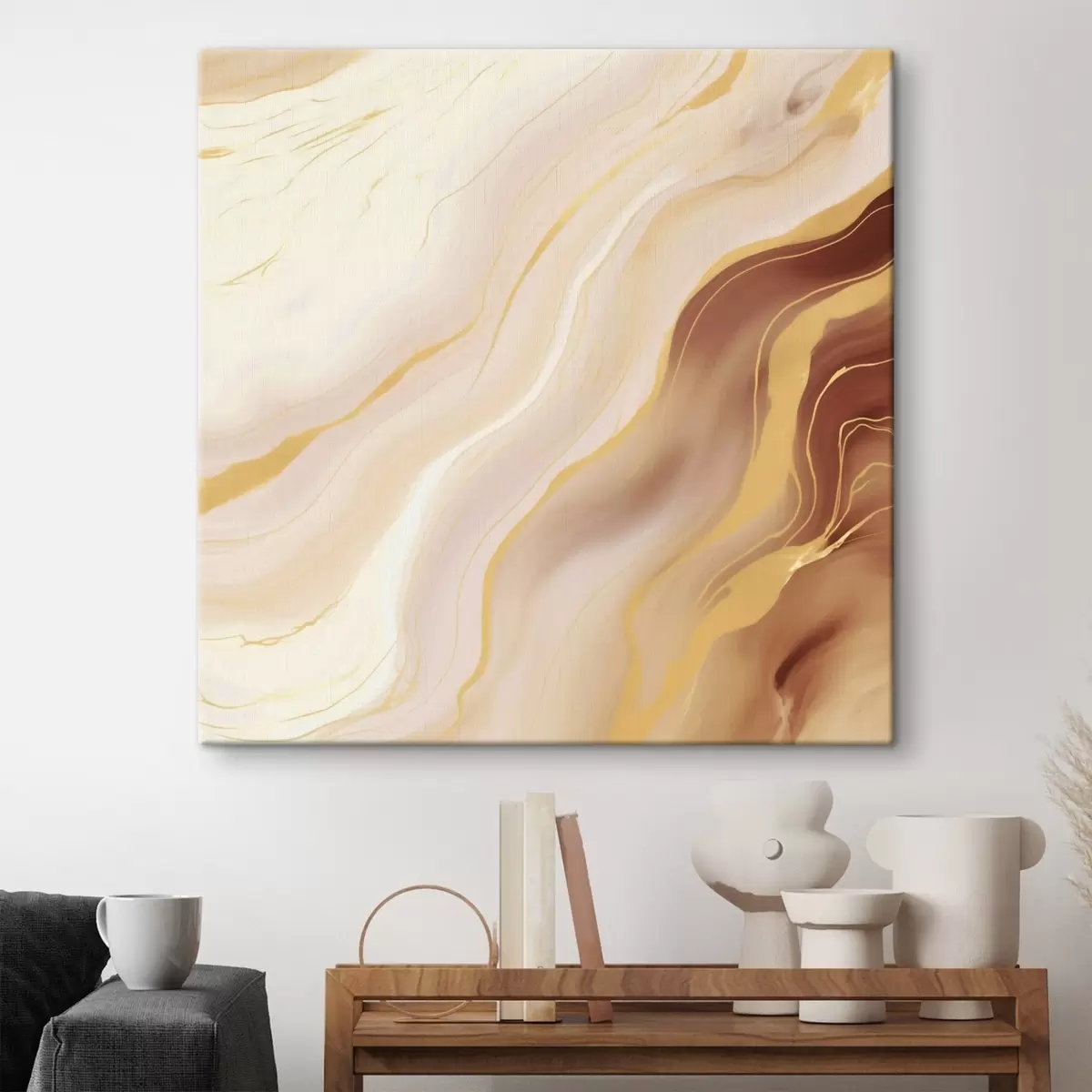 Wandbilder Komposition mit natürlichen Farbübergängen s46661