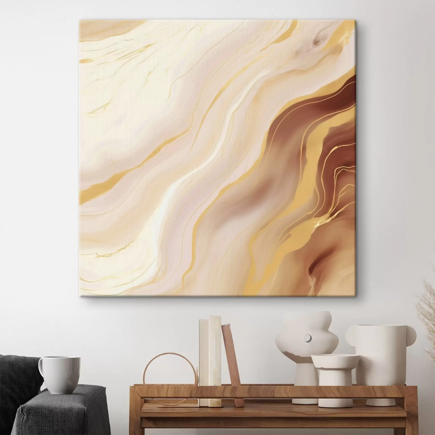 Wandbilder Komposition mit natürlichen Farbübergängen s46661