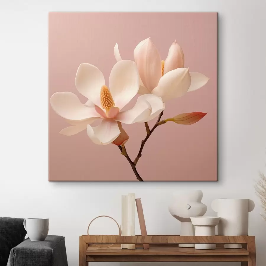 Wandbilder Zarte Blütenblätter in Pastelltönen s46666