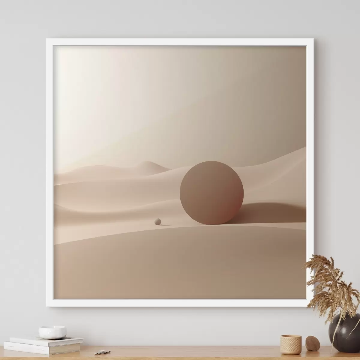 Poster Abstrakte Landschaft mit minimalistischen Formen f46658