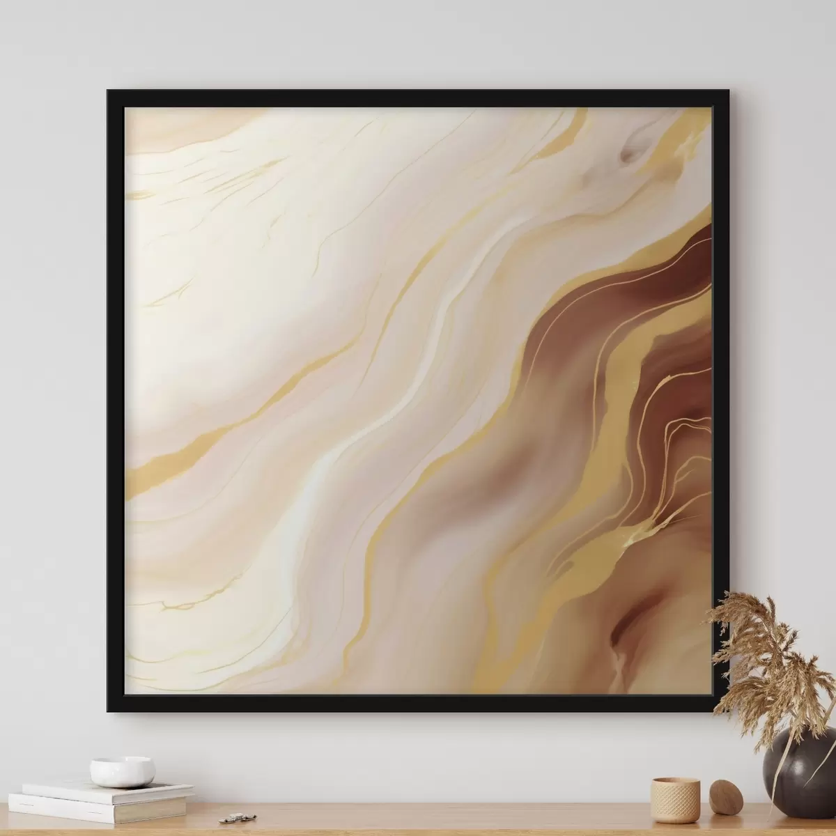 Poster Komposition mit natürlichen Farbübergängen f46661