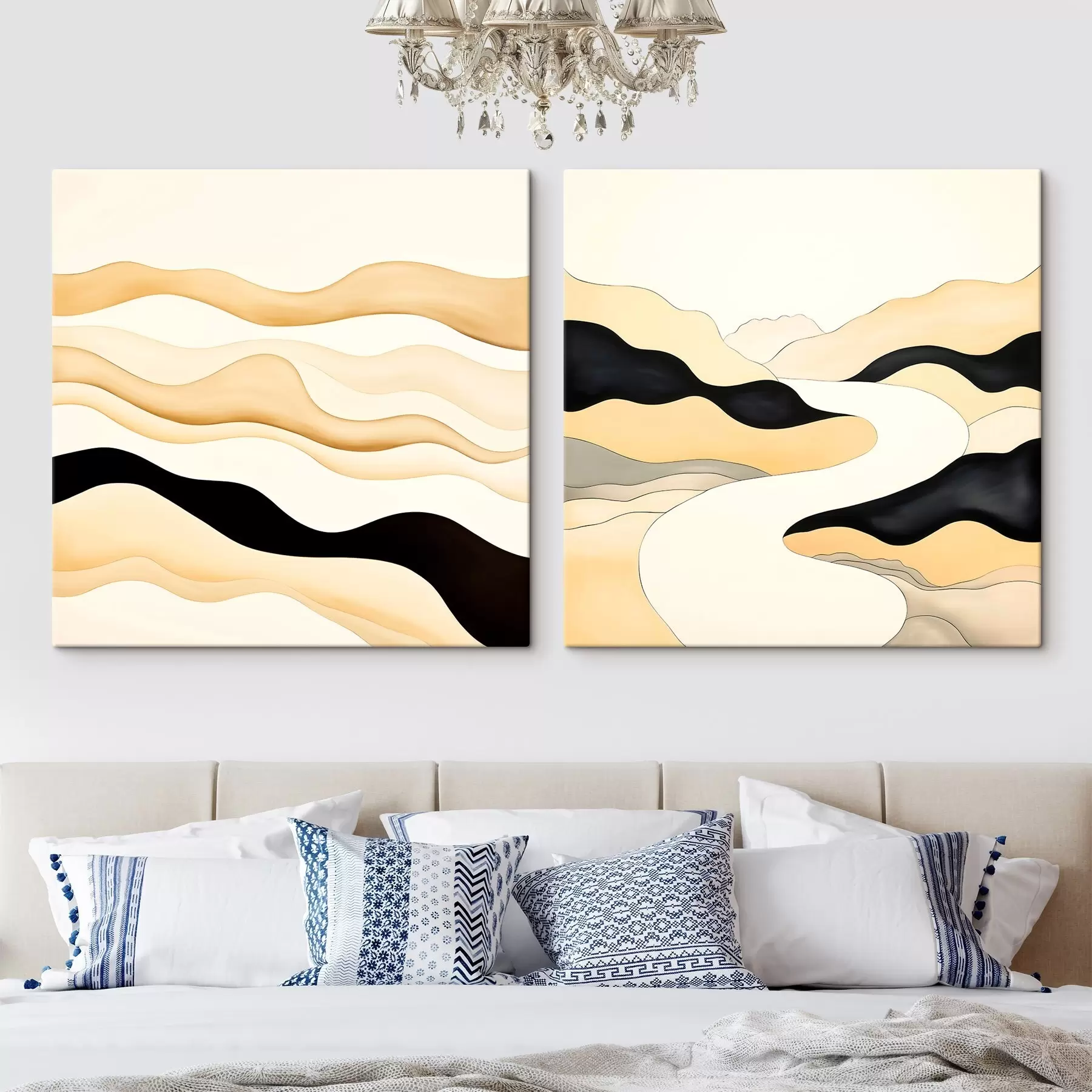 Wandbilder Abstrakte Formen, inspiriert von natürlichen Rhythmen m00992