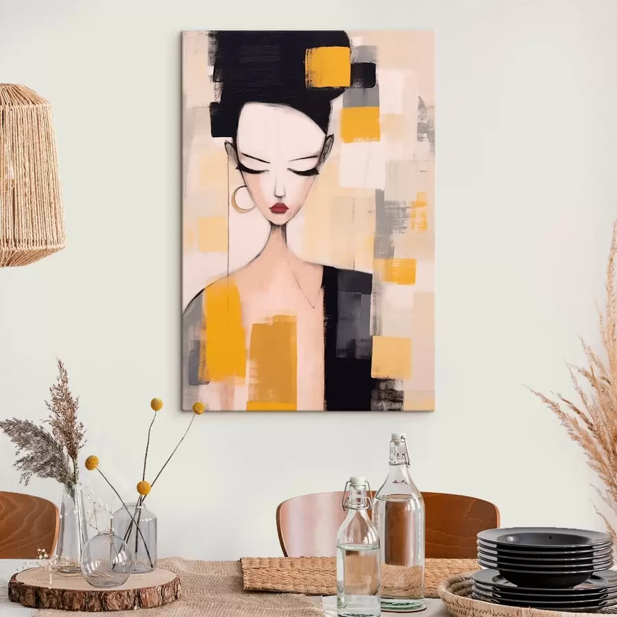 Wandbilder Kubistisches Porträt s46806