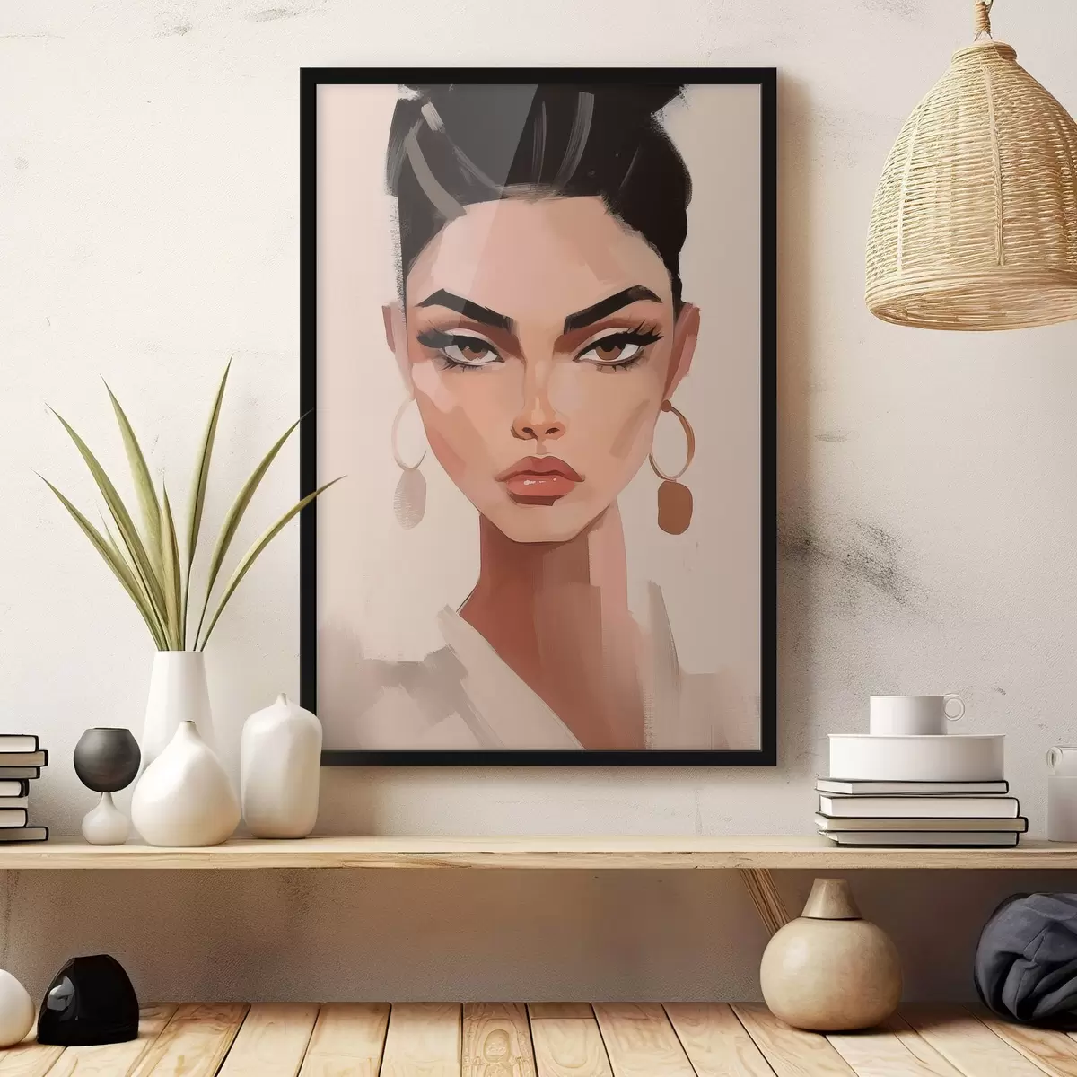 Poster Porträt eines Mädchens f46805