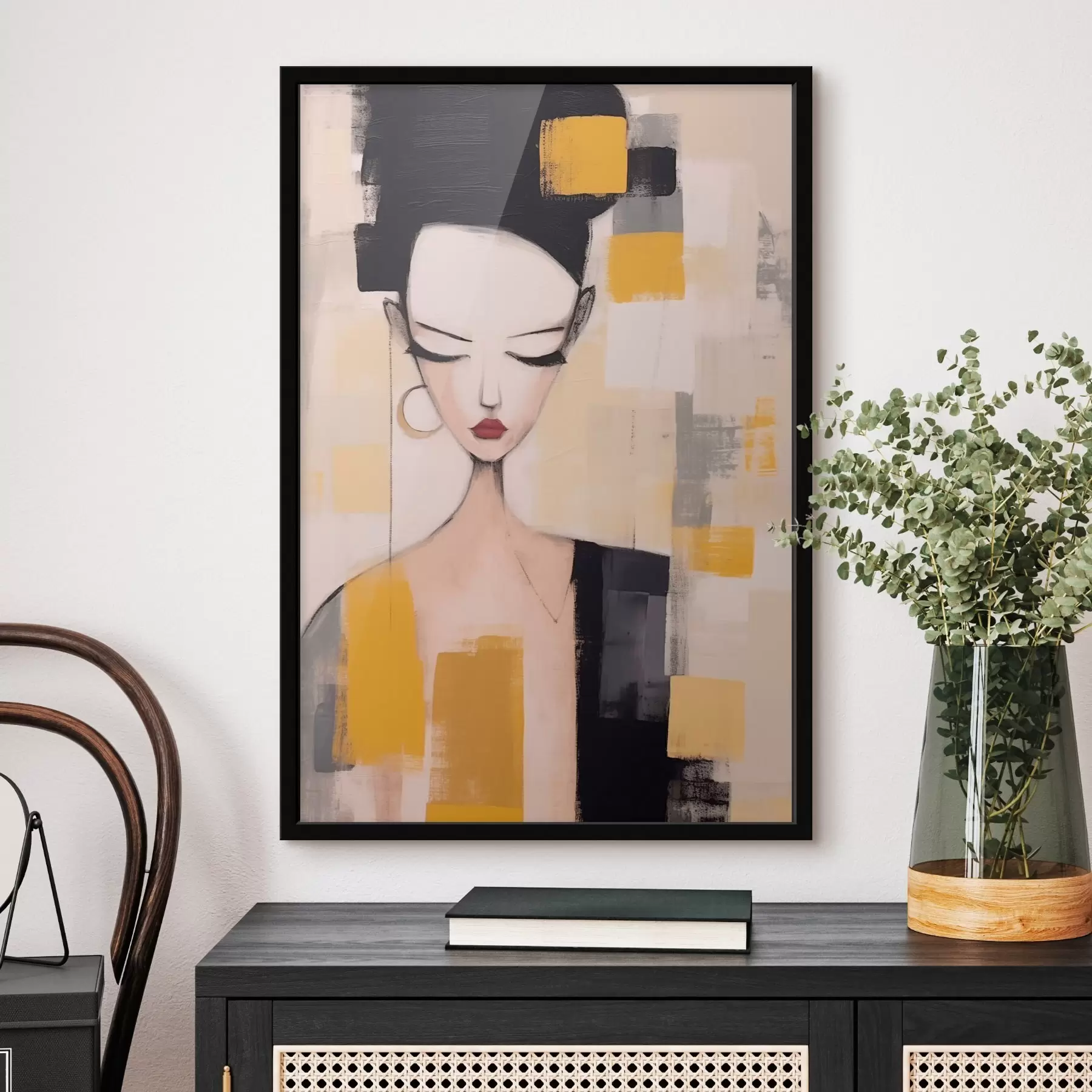 Fototapete Kubistisches Porträt f46806