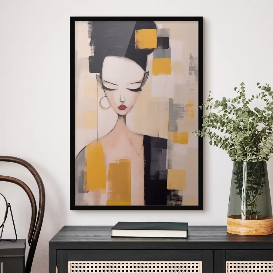 Fototapete Kubistisches Porträt f46806