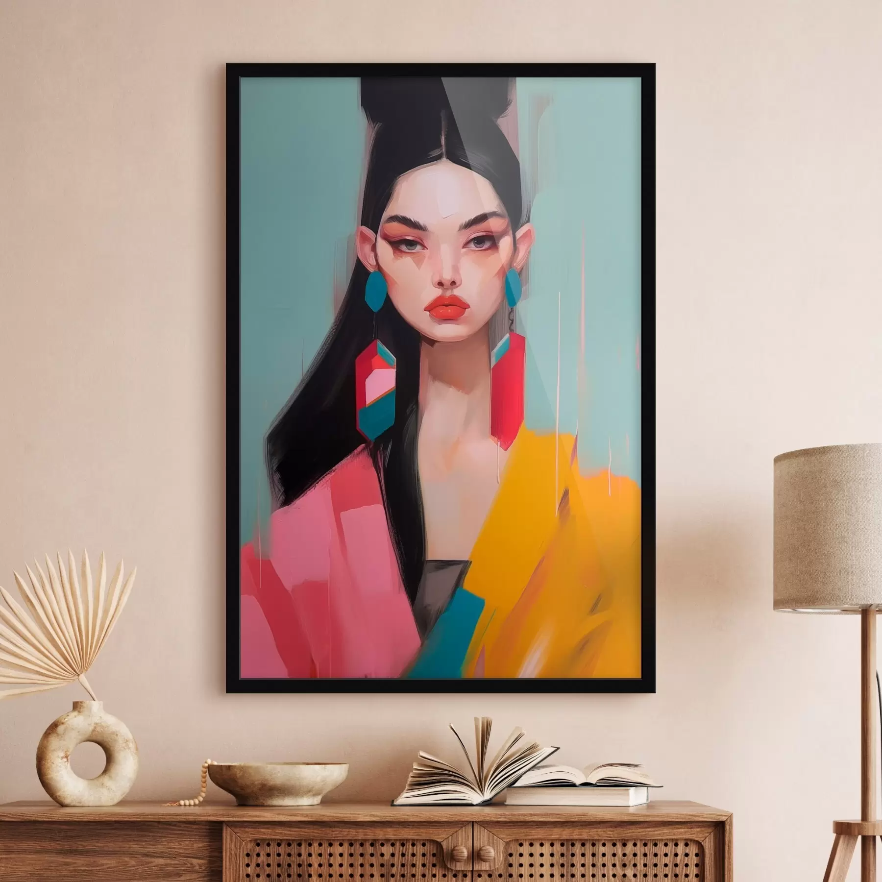 Fototapete Abstraktes Modeporträt f46808