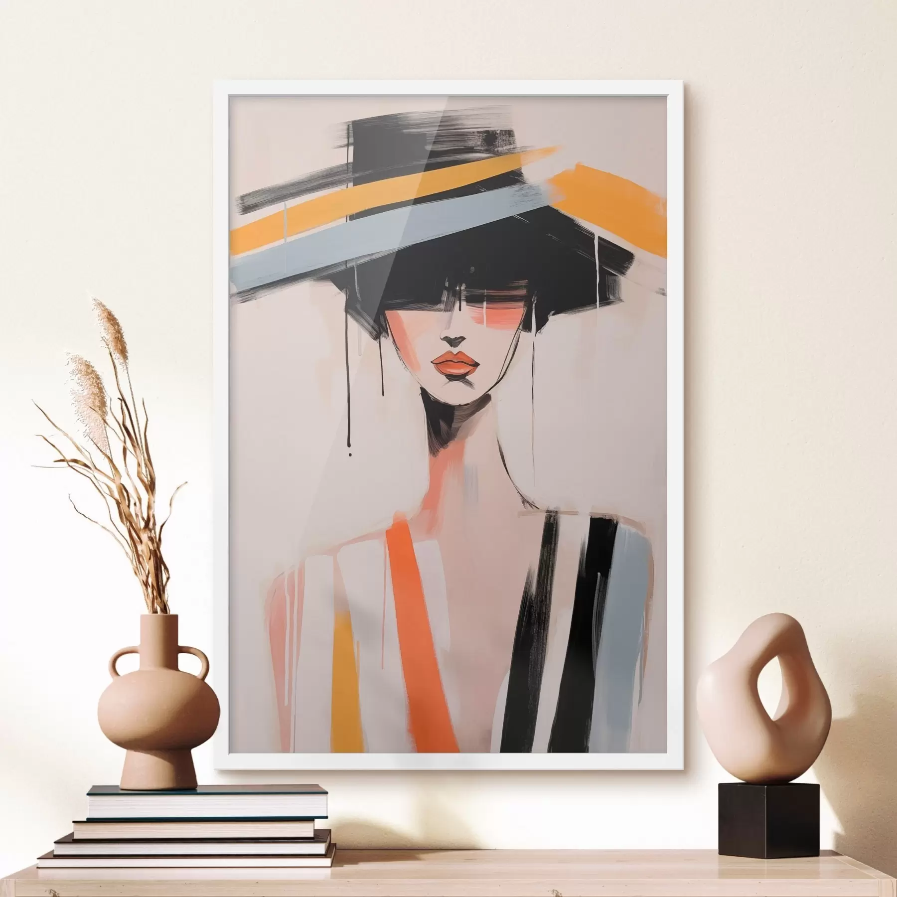 Fototapete Kubistisches Porträt f46809