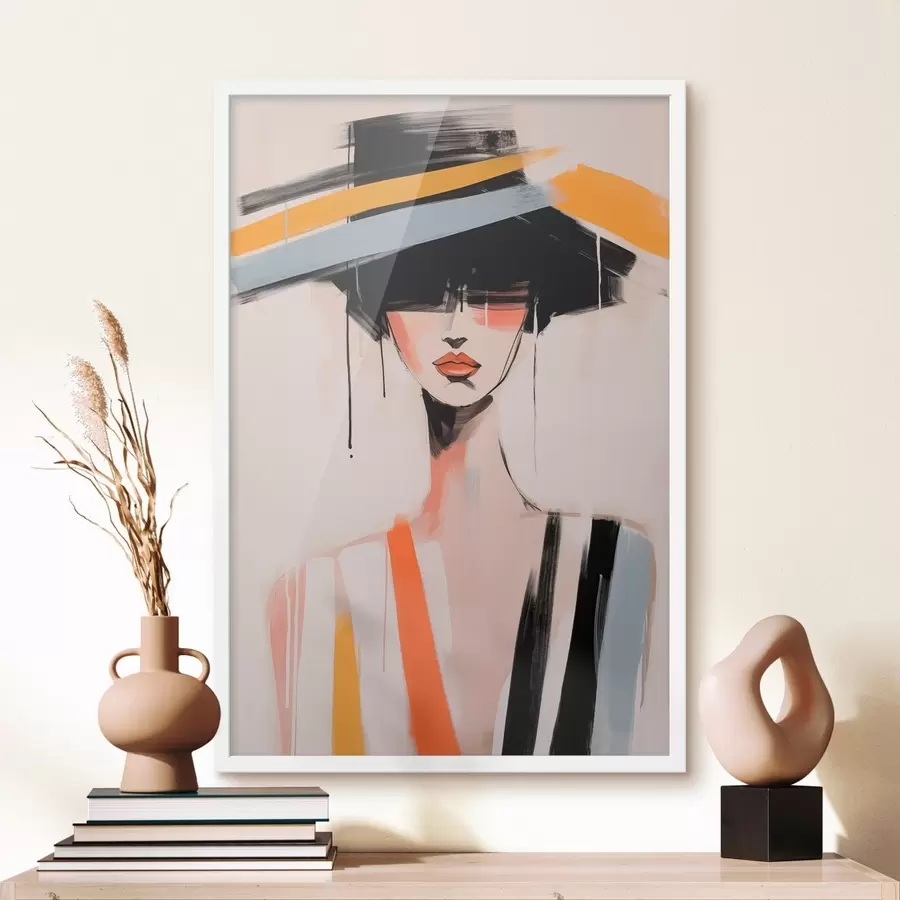 Fototapete Kubistisches Porträt f46809