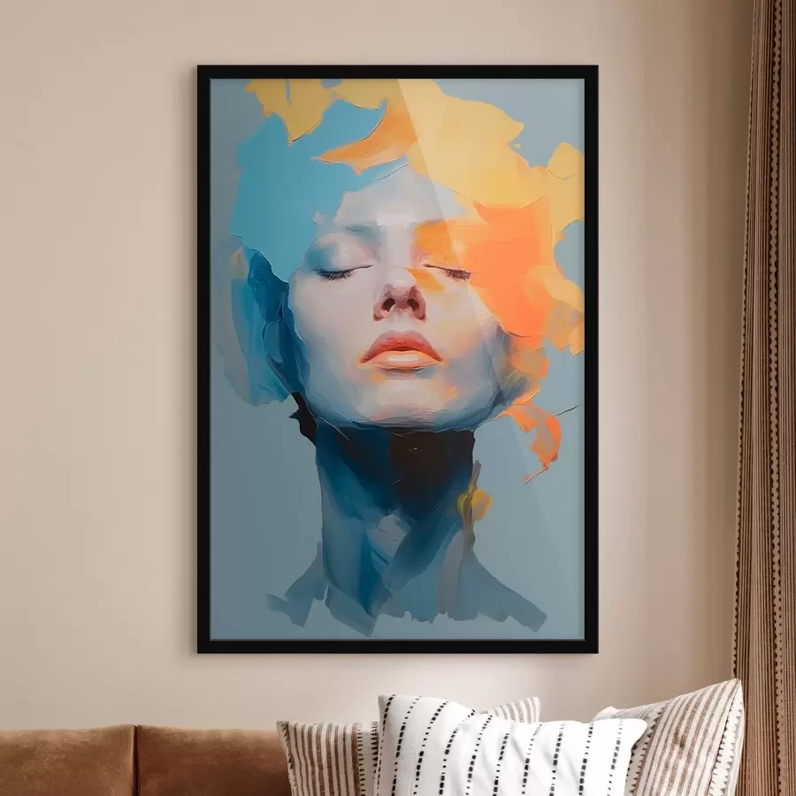 Fototapete Mädchen in Farbe f46810