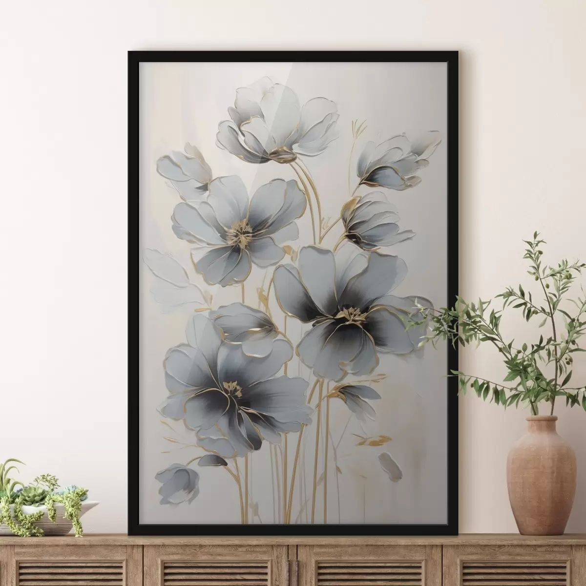 Poster Abstrakte Blumen f46822