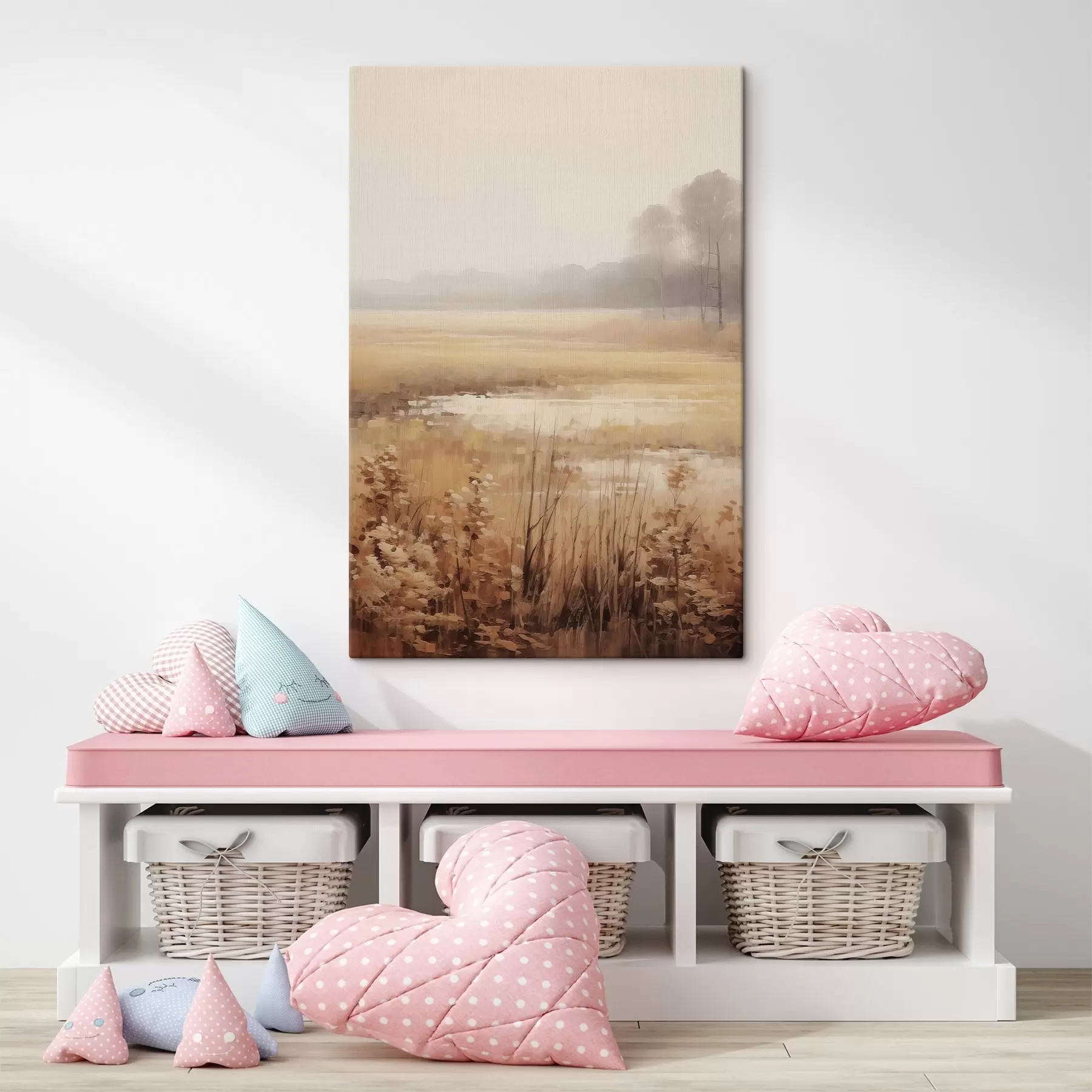 Wandbilder Getrocknete Blumen auf einem Feld s46780