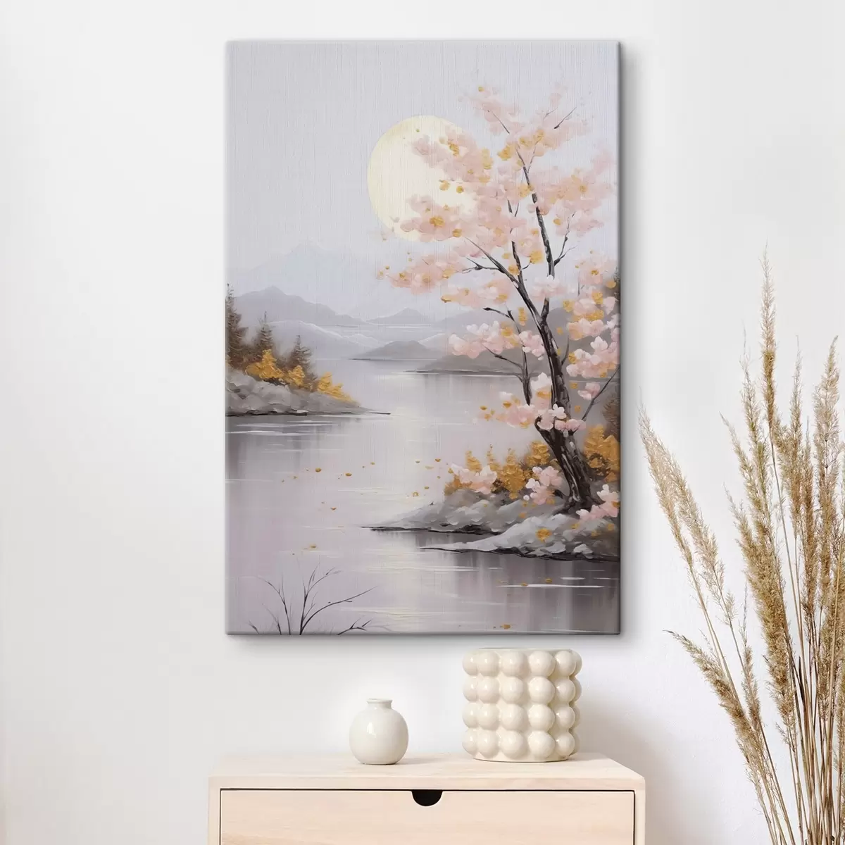 Wandbilder Abstrakte Landschaftsimitation in der Malerei s46840