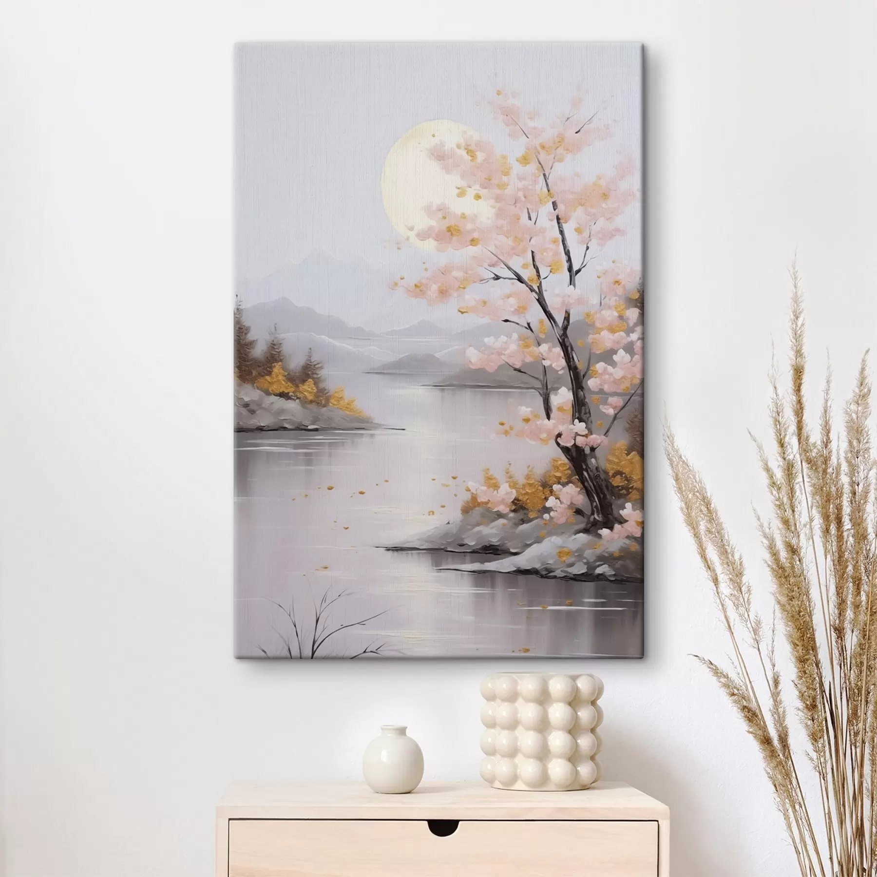 Wandbilder Abstrakte Landschaftsimitation in der Malerei s46840