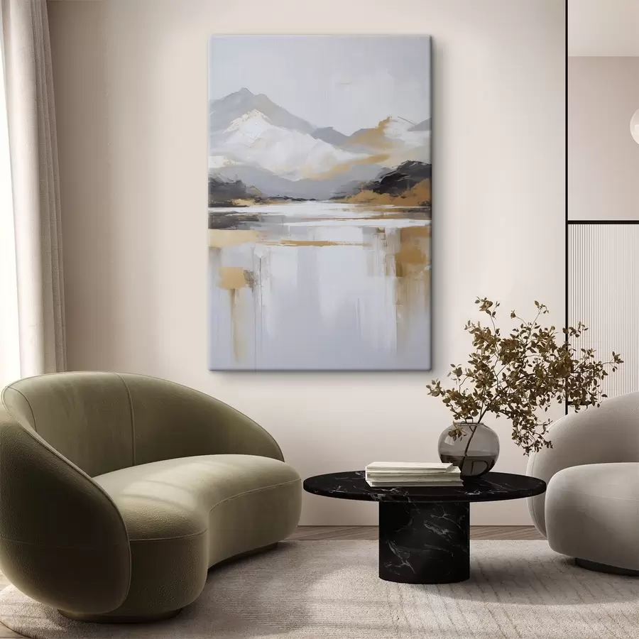 Wandbilder Abstrakte Berglandschaft im Stil der Malerei s46841