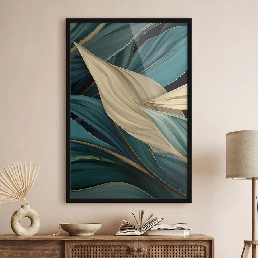 Fototapete Große abstrakte Blätter f46880