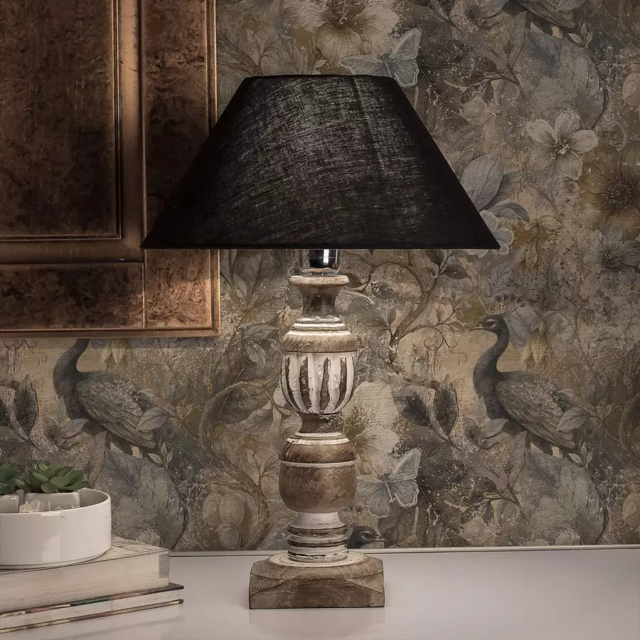 Fototapete Gealterte Blumen-Collage mit Pfauen und Schmetterlingen a00897