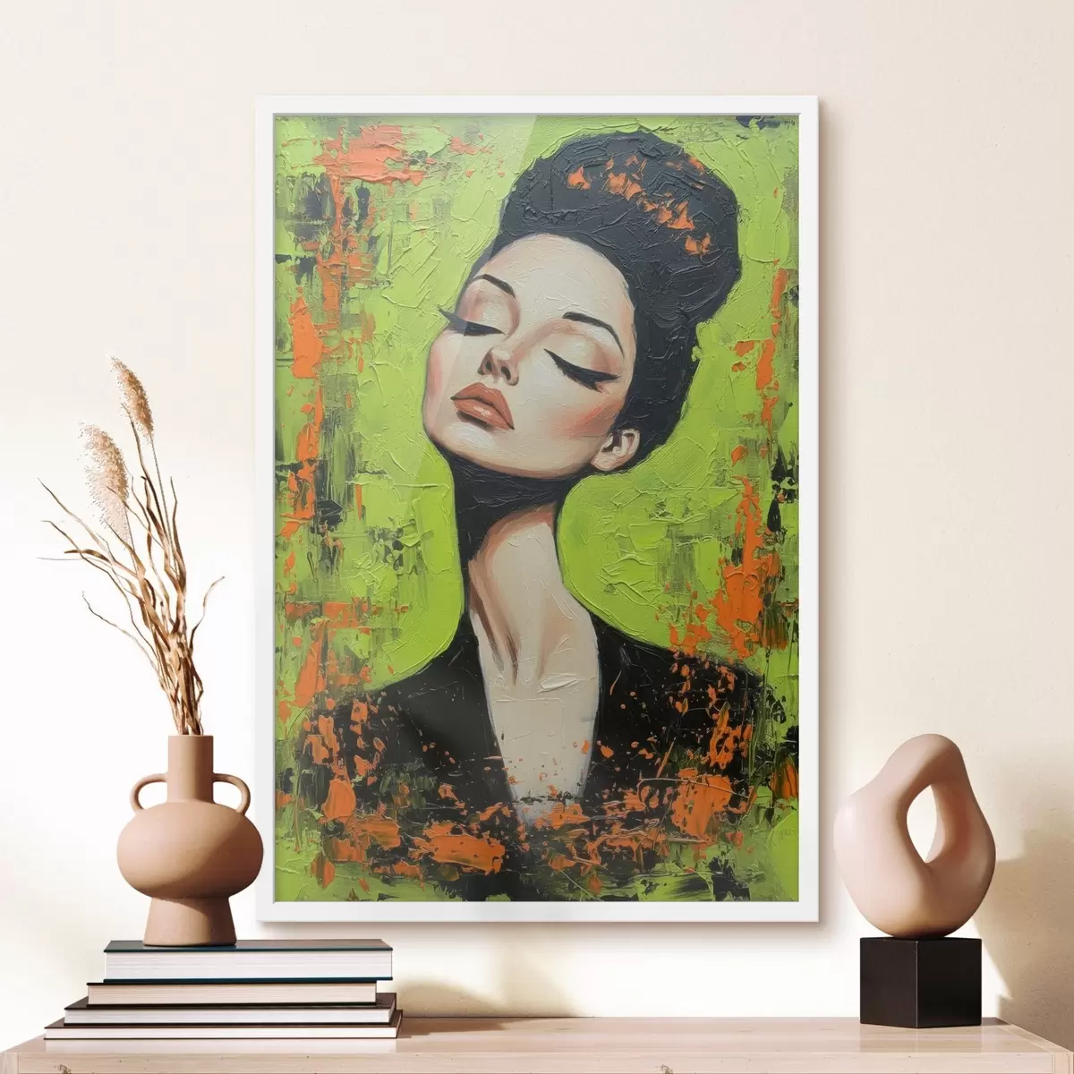 Poster Porträt eines Mädchens f46860