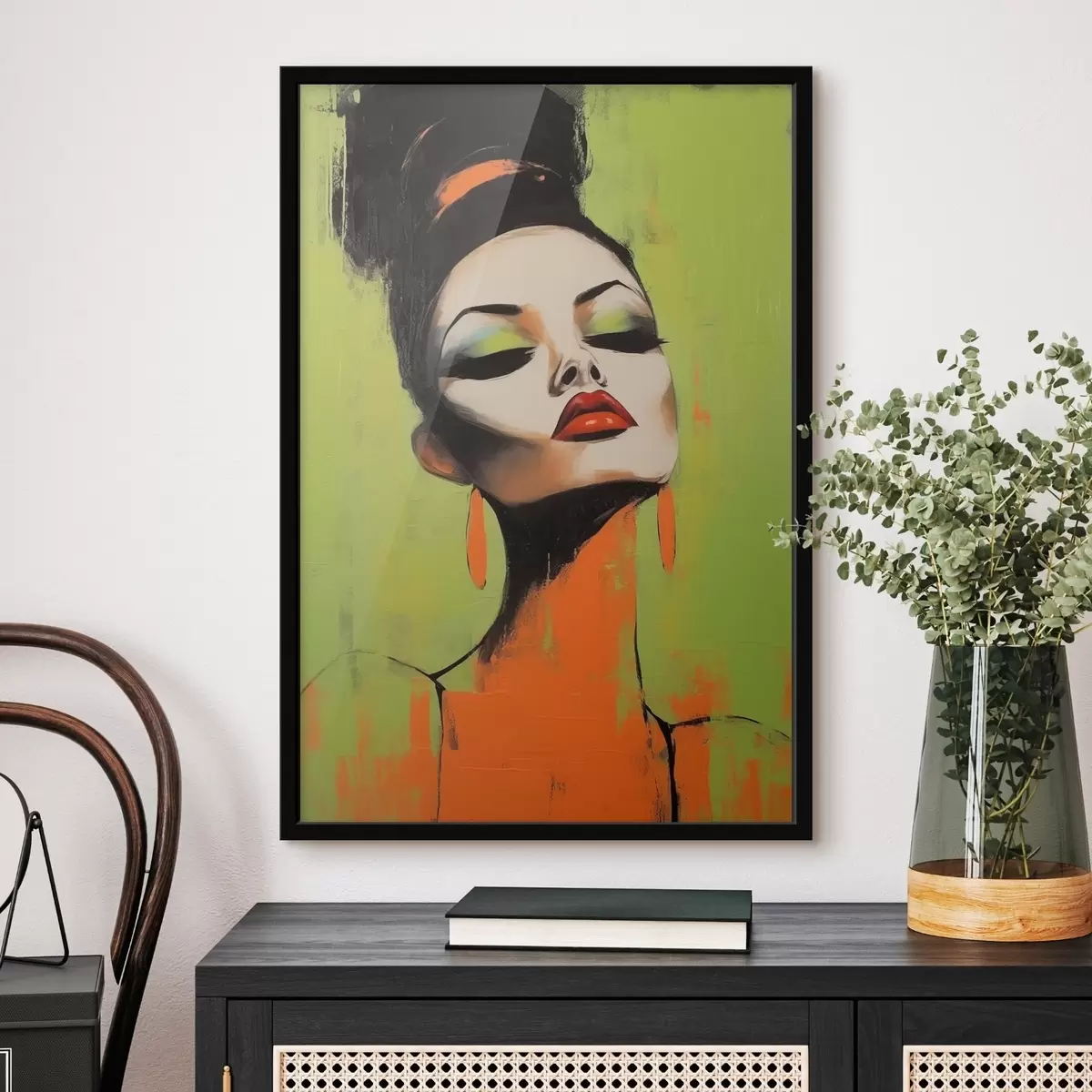 Poster Porträt eines Mädchens f46866