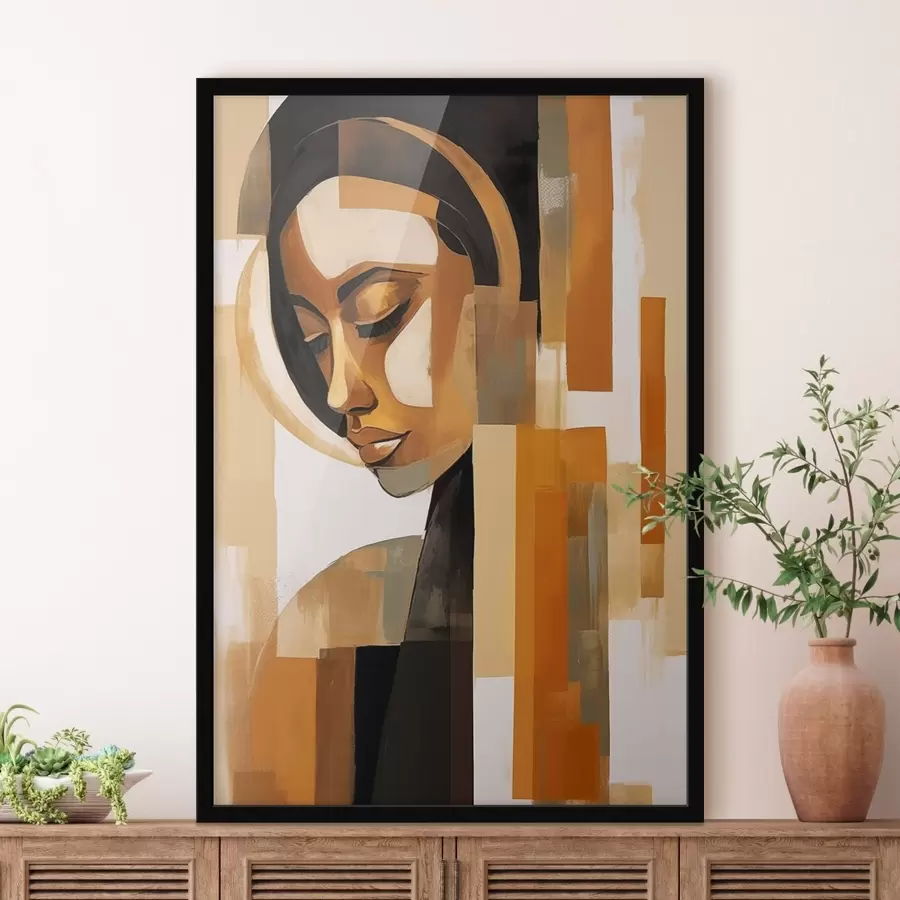 Fototapete Abstraktes Porträt f46867